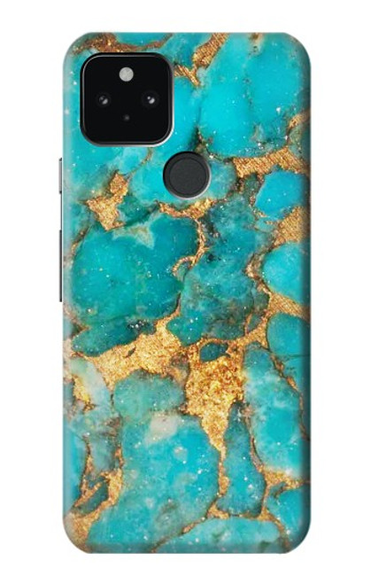 S2906 Aqua Turquoise Stone Case For Google Pixel 5