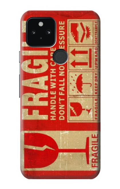 S3552 Vintage Fragile Label Art Case For Google Pixel 5