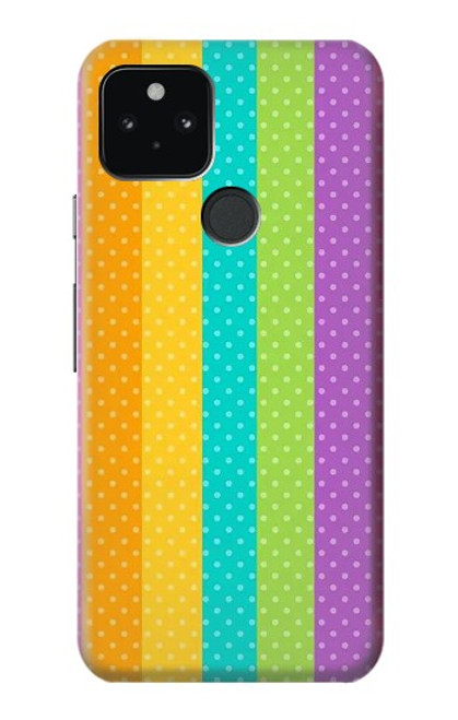 S3678 Colorful Rainbow Vertical Case For Google Pixel 5