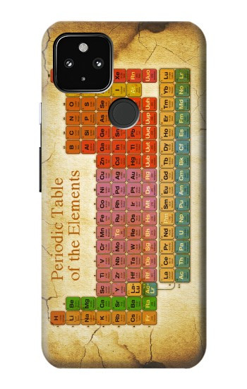 S2934 Vintage Periodic Table of Elements Case For Google Pixel 4a 5G