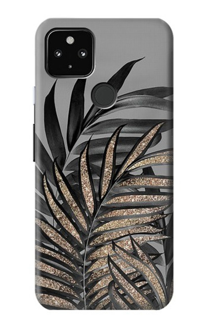 S3692 Gray Black Palm Leaves Case For Google Pixel 4a 5G