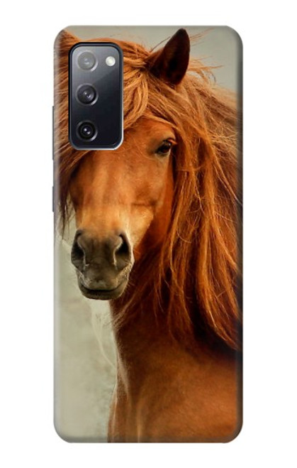 S1595 Beautiful Brown Horse Case For Samsung Galaxy S20 FE