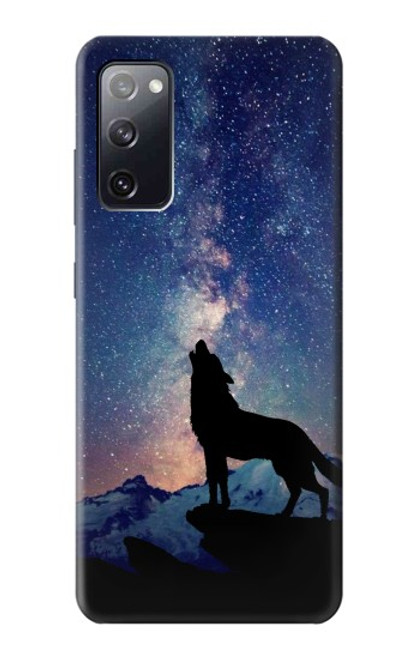 S3555 Wolf Howling Million Star Case For Samsung Galaxy S20 FE
