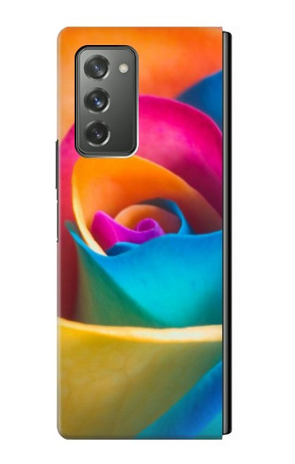 S1671 Rainbow Colorful Rose Case For Samsung Galaxy Z Fold2 5G