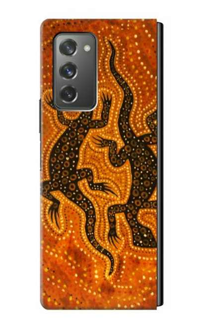 S2901 Lizard Aboriginal Art Case For Samsung Galaxy Z Fold2 5G