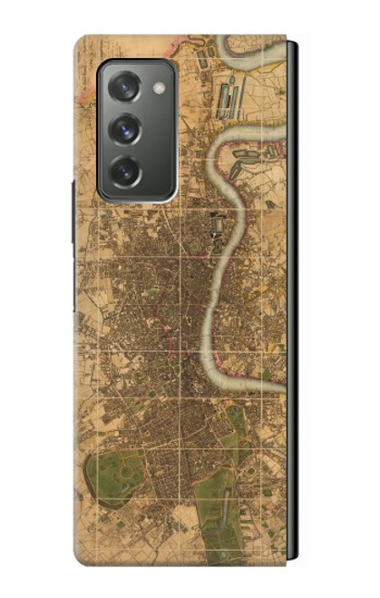 S3230 Vintage Map of London Case For Samsung Galaxy Z Fold2 5G