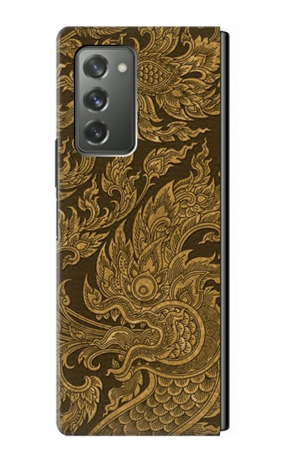 S3382 Thai Art Naga Case For Samsung Galaxy Z Fold2 5G