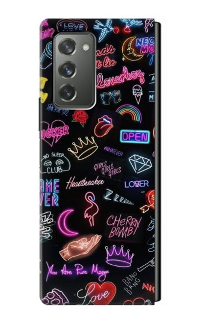 S3433 Vintage Neon Graphic Case For Samsung Galaxy Z Fold2 5G