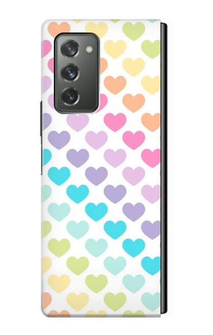 S3499 Colorful Heart Pattern Case For Samsung Galaxy Z Fold2 5G