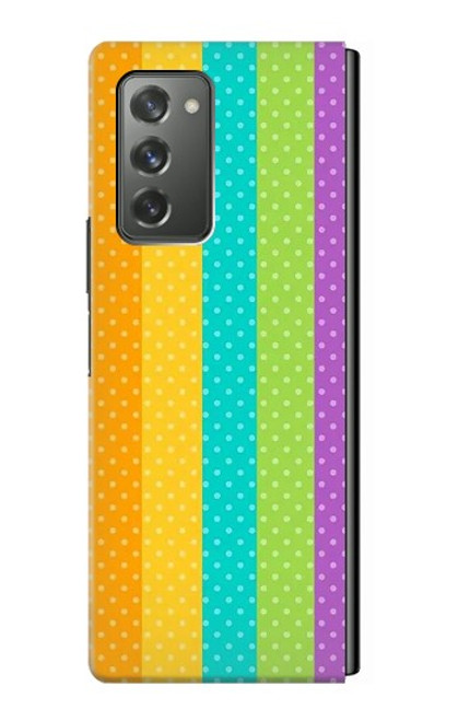 S3678 Colorful Rainbow Vertical Case For Samsung Galaxy Z Fold2 5G