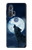 S3693 Grim White Wolf Full Moon Case For Motorola Edge+