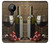 S1316 Grapes Bottle and Glass of Red Wine Case For Nokia 5.3