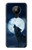S3693 Grim White Wolf Full Moon Case For Nokia 5.3