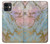 S3717 Rose Gold Blue Pastel Marble Graphic Printed Case For iPhone 11