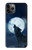 S3693 Grim White Wolf Full Moon Case For iPhone 11 Pro