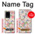 S3688 Floral Flower Art Pattern Case For Samsung Galaxy S20 Ultra