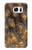 S3691 Gold Peacock Feather Case For Samsung Galaxy S7