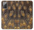 S3691 Gold Peacock Feather Case For Samsung Galaxy Note 20
