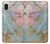 S3717 Rose Gold Blue Pastel Marble Graphic Printed Case For Samsung Galaxy A10e