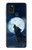 S3693 Grim White Wolf Full Moon Case For Samsung Galaxy A21s