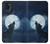 S3693 Grim White Wolf Full Moon Case For Samsung Galaxy A21s