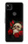 S3753 Dark Gothic Goth Skull Roses Case For Google Pixel 4a