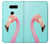 S3708 Pink Flamingo Case For LG V30, LG V30 Plus, LG V30S ThinQ, LG V35, LG V35 ThinQ