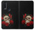 S3753 Dark Gothic Goth Skull Roses Case For Motorola One Action (Moto P40 Power)