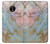 S3717 Rose Gold Blue Pastel Marble Graphic Printed Case For Motorola Moto E4 Plus