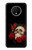 S3753 Dark Gothic Goth Skull Roses Case For OnePlus 7T