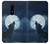 S3693 Grim White Wolf Full Moon Case For OnePlus 6