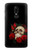 S3753 Dark Gothic Goth Skull Roses Case For OnePlus 6