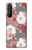 S3716 Rose Floral Pattern Case For Sony Xperia 1 II