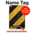 S2231 Yellow and Black Line Hazard Striped Hard Case For iPad mini 4, iPad mini 5, iPad mini 5 (2019)