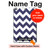 S2345 Navy Blue Shavron Zig Zag Pattern Hard Case For iPad mini 4, iPad mini 5, iPad mini 5 (2019)