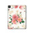 S1859 Rose Pattern Hard Case For iPad Pro 11 (2021,2020,2018, 3rd, 2nd, 1st)