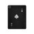 S3152 Black Ace of Spade Hard Case For iPad Pro 11 (2021,2020,2018, 3rd, 2nd, 1st)