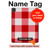 S3535 Red Gingham Hard Case For iPad Pro 11 (2021,2020,2018, 3rd, 2nd, 1st)
