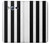 S2297 Black and White Vertical Stripes Case For Samsung Galaxy J3 (2016)