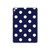 S3533 Blue Polka Dot Hard Case For iPad 9.7 (2017,2018), iPad 6, iPad 5