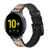 CA0067 Skull Leather & Silicone Smart Watch Band Strap For Samsung Galaxy Watch, Gear, Active