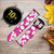 CA0255 Hawaiian Hibiscus Pink Pattern Leather & Silicone Smart Watch Band Strap For Samsung Galaxy Watch, Gear, Active