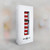 CA0285 Red and White Striped Leather & Silicone Smart Watch Band Strap For Samsung Galaxy Watch, Gear, Active