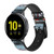 CA0551 Retro Robot Toy Leather & Silicone Smart Watch Band Strap For Samsung Galaxy Watch, Gear, Active