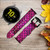 CA0558 Pink Mermaid Fish Scale Leather & Silicone Smart Watch Band Strap For Samsung Galaxy Watch, Gear, Active