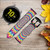 CA0592 Colorful Psychedelic Leather & Silicone Smart Watch Band Strap For Samsung Galaxy Watch, Gear, Active