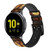 CA0601 Lion Leather & Silicone Smart Watch Band Strap For Samsung Galaxy Watch, Gear, Active