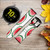 CA0628 Watermelon Pattern Leather & Silicone Smart Watch Band Strap For Samsung Galaxy Watch, Gear, Active