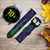 CA0676 Rainbow Python Skin Graphic Print Leather & Silicone Smart Watch Band Strap For Samsung Galaxy Watch, Gear, Active