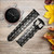CA0083 Typewriter Leather & Silicone Smart Watch Band Strap For Garmin Smartwatch